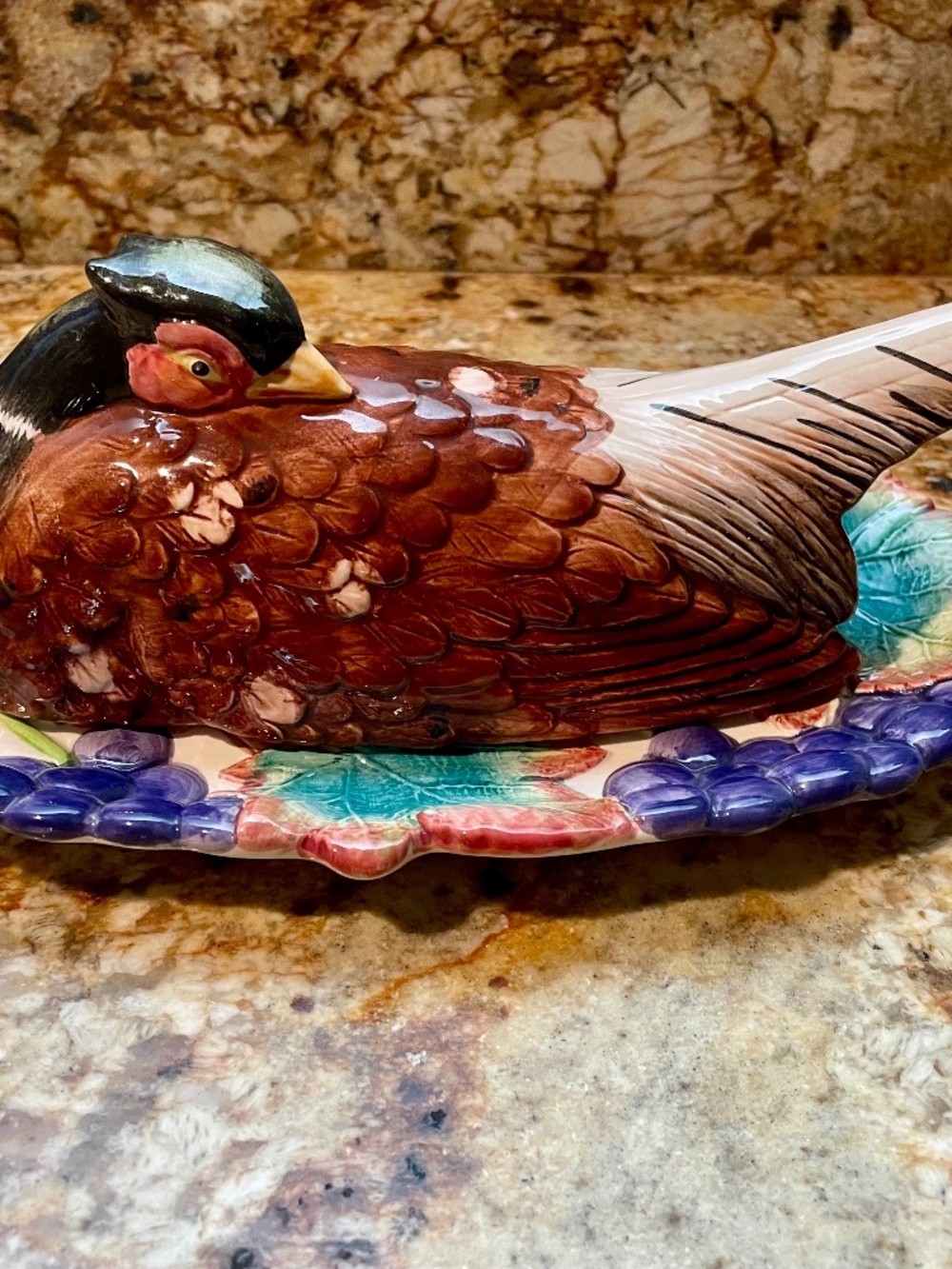 Fitz and Floyd Pheasant Butter Dish